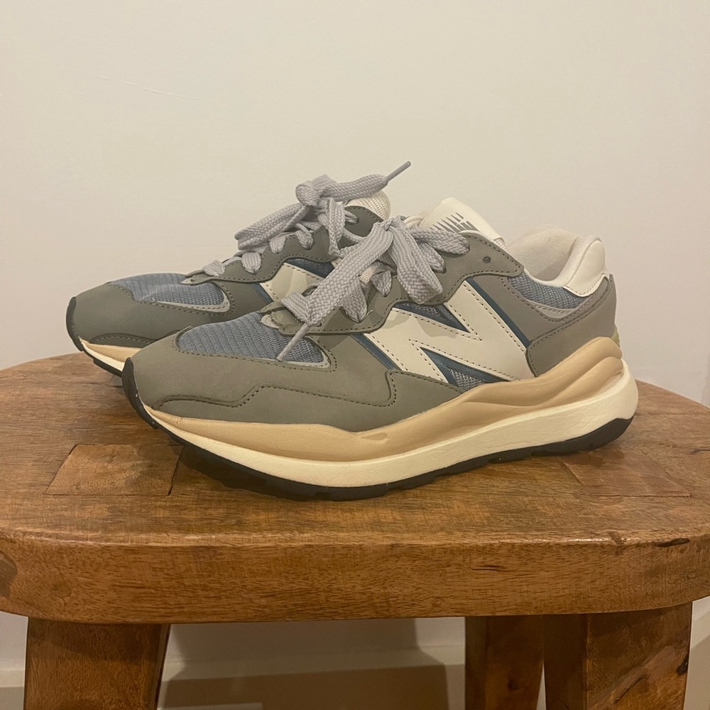 New Balance 57/40 Cream Blue Green